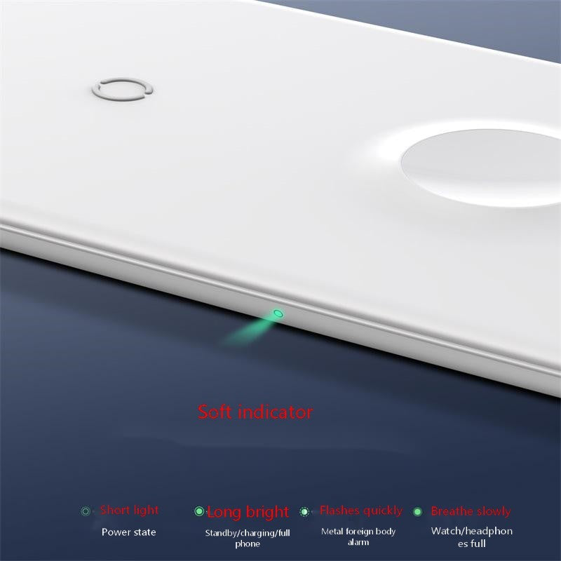 Smart three-in-one wireless charger