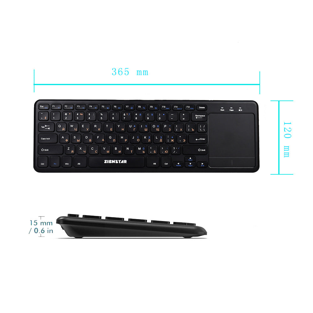 Portable lightweight wireless keyboard