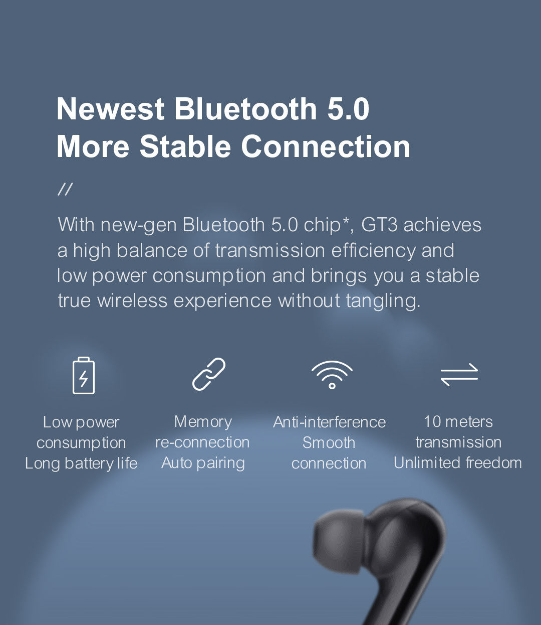 GT3 True Wireless Bluetooth Headphones