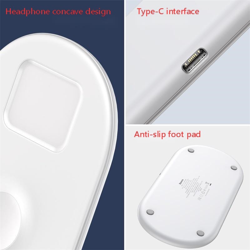Smart three-in-one wireless charger