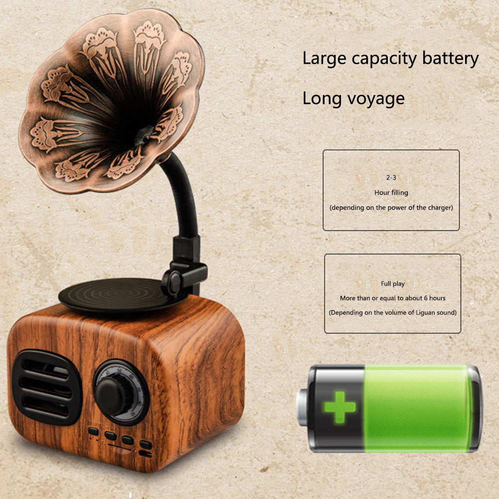 Retro portable bluetooth speaker