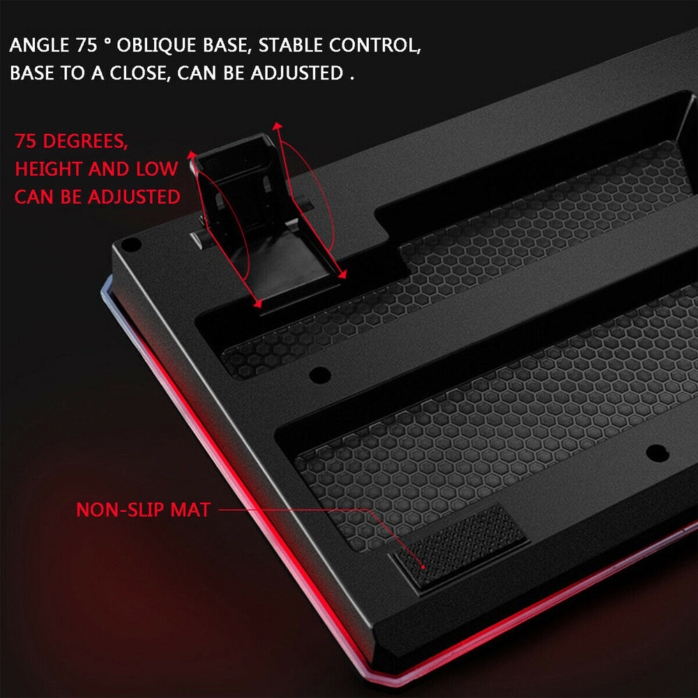 usb desktop wired luminous keyboard set