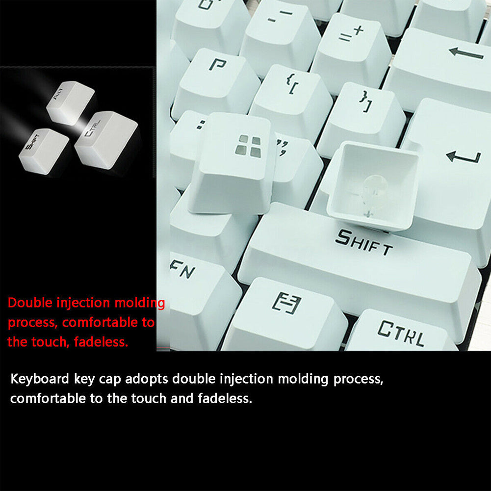 usb desktop wired luminous keyboard set