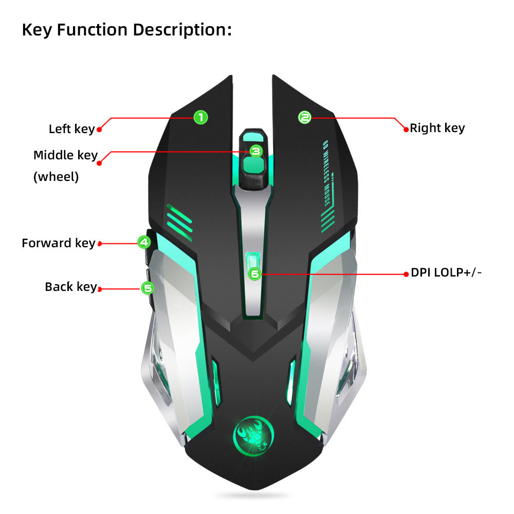 HXSJ new wireless mouse