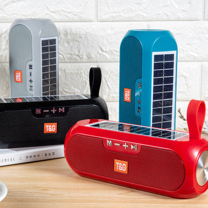 Solar charging bluetooth speaker