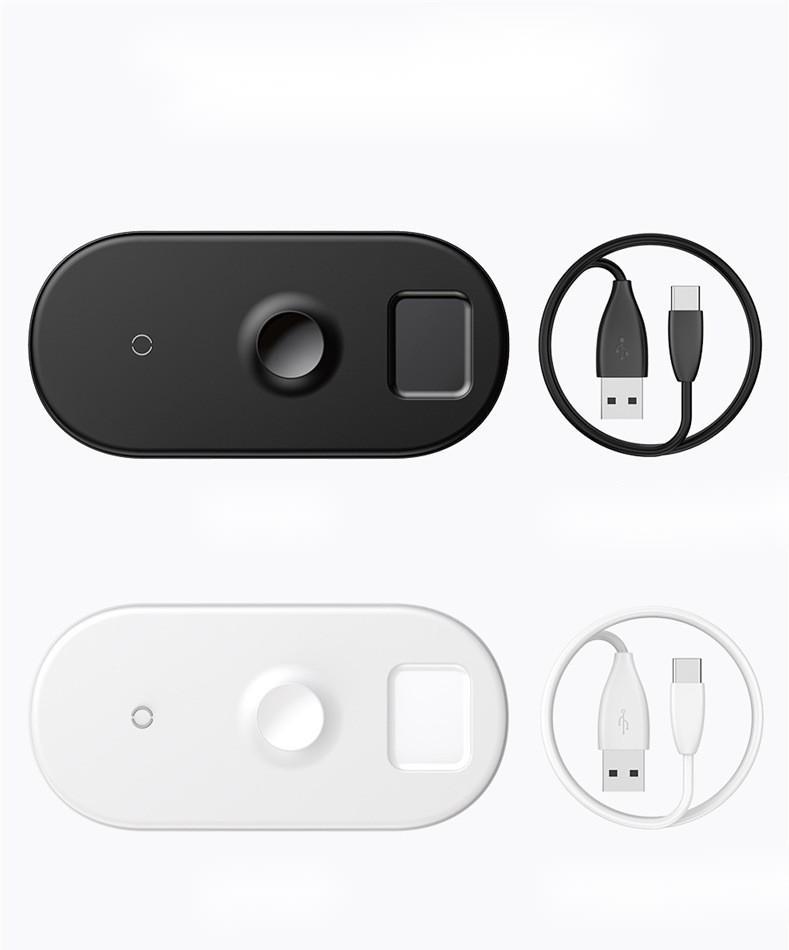 Smart three-in-one wireless charger