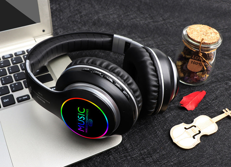 Folding LED Wireless Headphones