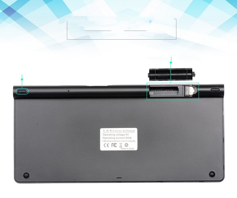 Compact Portable Keyboard Black